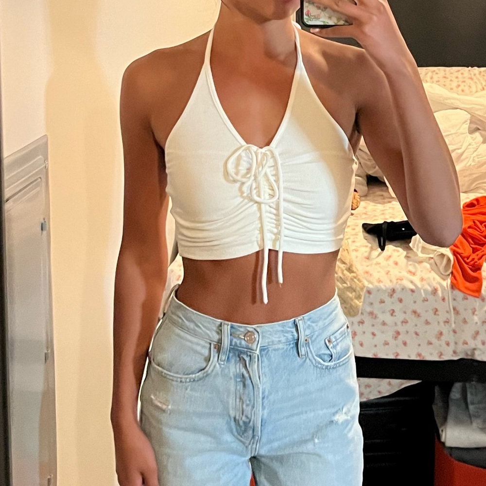 Princess Polly White Halter Tank